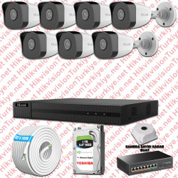 Hilook İp Kamera Seti 1080p Fullhd 7 Güvenlik Kamerası